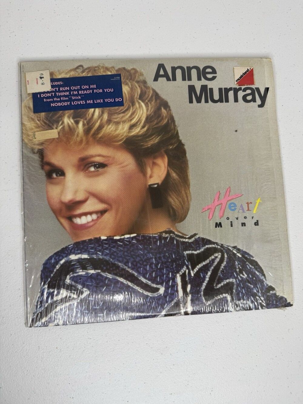 Anne Murray Heart Over Mind / Promotional Record with Sleeve / Free USA Shipping
